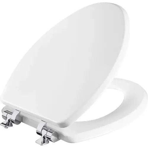 Mayfair by Bemis 126CHSL-000 Toilet Seat Slow Close Elongated White Molded Wood Gloss