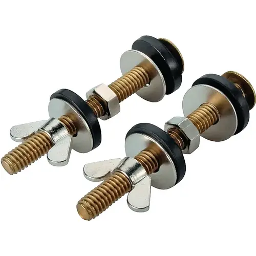ProSource 192265 Tank-to-Bowl Connector Kit, Brass, For: Connecting Toilet Tank to Toilet Bowl