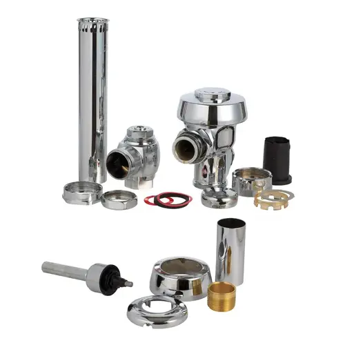 Sloan 3080153 Flush Valve Regal Silver Polished Chrome Brass For AquaFlush Polished Chrome