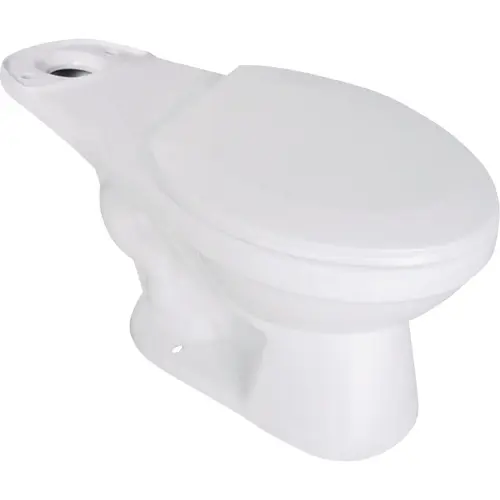 Consolidated Manufacturing 572-8288 Compass Manufacturing Saranac White Elongated 16-1/2 In. Tall Grab-N-Go Toilet Bowl