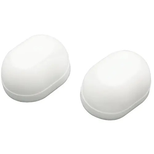 Do it Best DIB835-31 Oval White Plastic Snap-On Toilet Bolt Caps (2 Ct.)
