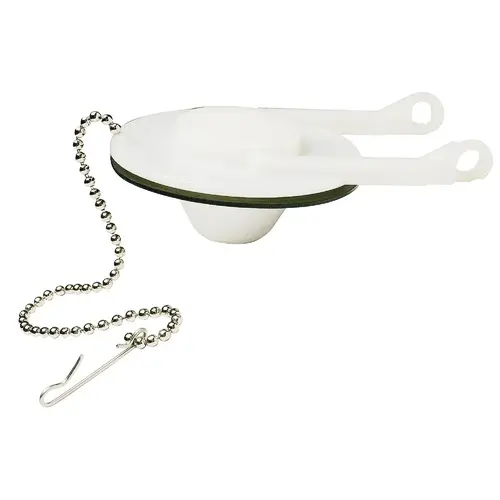 Do it Best DIB835-89 Eljer 2 In. Plastic Toilet Flapper with Foam Float and Bead Chain White