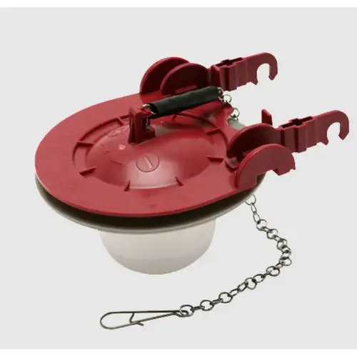 Fluidmaster 513A-016-P4 Toilet Flapper, Specifications: Adjustable, Chlorine-Resistant, Universal Type, Rubber/Silicone Red