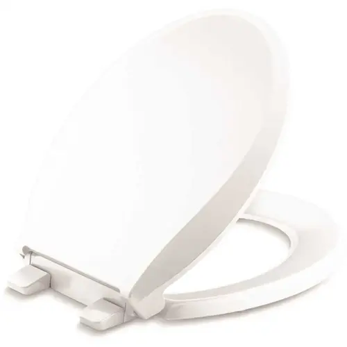 Kohler 4639-RL-0 Cachet ReadyLatch Quiet-Close Round Toilet Seat, White