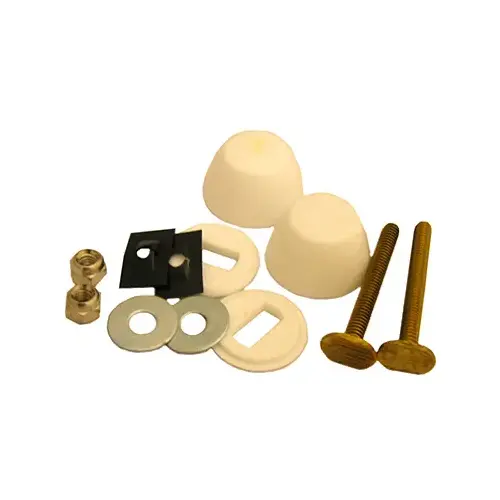 LARSEN SUPPLY CO., INC. 04-3639 Toilet Closet Bolt Set, Code Brass, .25 x 2.25-In.
