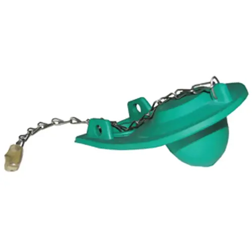 Lasco 04-1555 Duraflap Magnus Green 3-In-1 Toilet Flapper with Chain