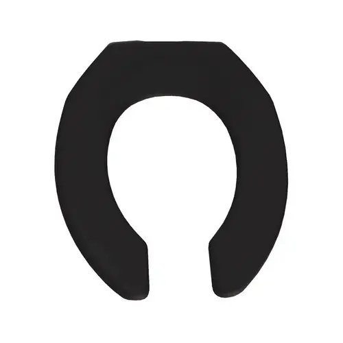 Mayfair by Bemis 955CT-047 Toilet Seat Round Black Plastic Black