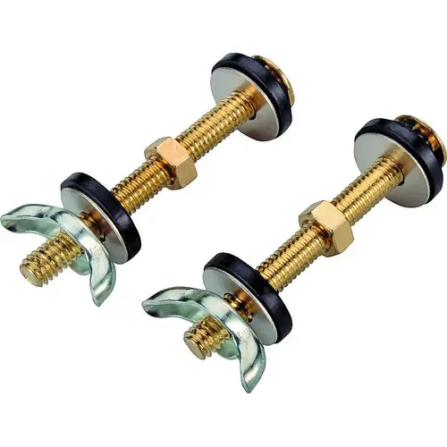 Orgill PMB-483-3L Tank-to-Bowl Connector Kit, Steel, Brass, For: Connecting Toilet Tank to Toilet Bowl - pack of 2