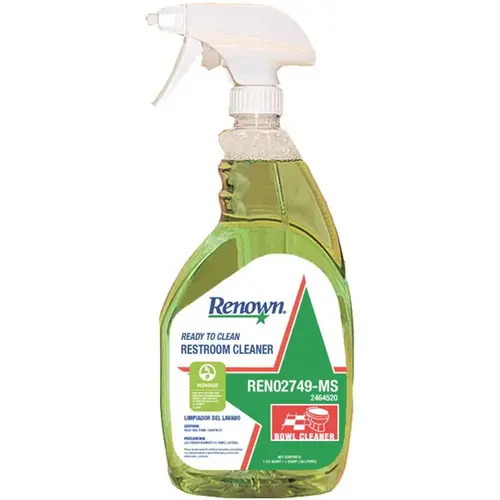 Renown 109436 Restroom 32 oz. Cleaner Light Green