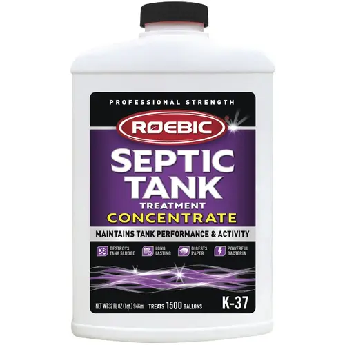 Roebic K37-Q-C1500-4 K-37 1 Qt. Concentrate Septic Tank Treatment