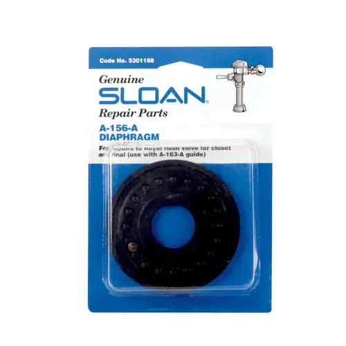 Sloan 5301188 Urinal Flush Valve Diaphragm :For Flush Valves and Flushometers Black