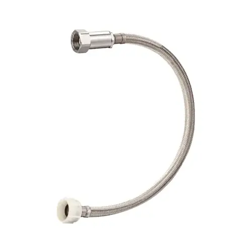 B&K 496-153EF Stainless Steel Toilet Connector, 1/2 x 7/8 x 20-In.