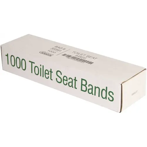 BAGCRAFT 300591 White Toilet Seat Band with Blue and Yellow Printed - pack of 1000