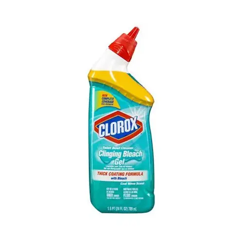 CLOROX 30620 Clinging Bleach, Gel, Liquid, Bleach, Floral, Herbal, Clear/Green