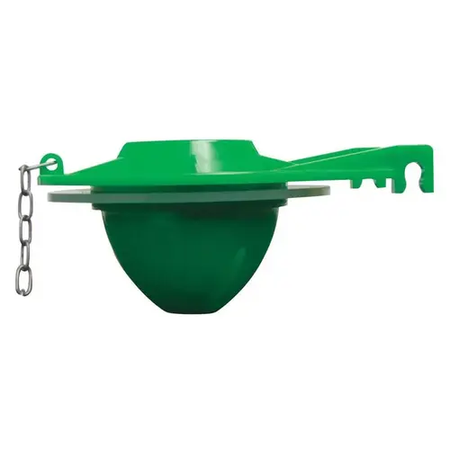Keeney K833-1 Toilet Flapper, Plastic, For: 3 in Toilet Flush Valves Green