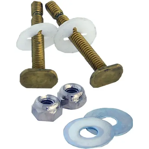 Lasco 04-3649 5/16 In. x 2-1/4 In. Heavy Duty Solid Brass Toilet Bolts - pack of 2