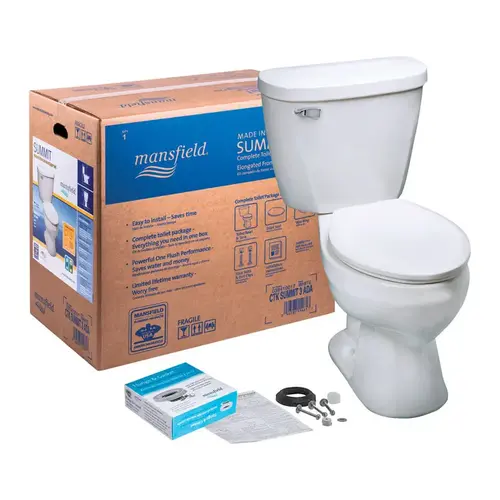 Mansfield 4385CTK Complete Toilet Summit ADA Compliant 1.28 gal Elongated White