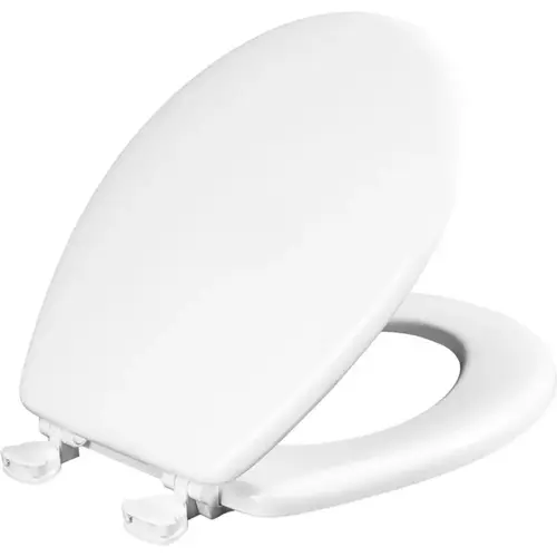 Mayfair by Bemis 44ECA-000 Toilet Seat Westport Round White Enameled Wood Gloss