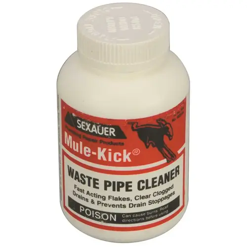National Brand Alternative 25-2212N MULE KICK WASTE PIPE CLEANER, 12 OZ White - pack of 24