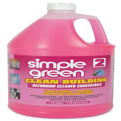 SIMPLE GREEN 11101 Simple Green Clean Building Bathroom Cleaner Concentrate, Unscented, 1gal Bottle