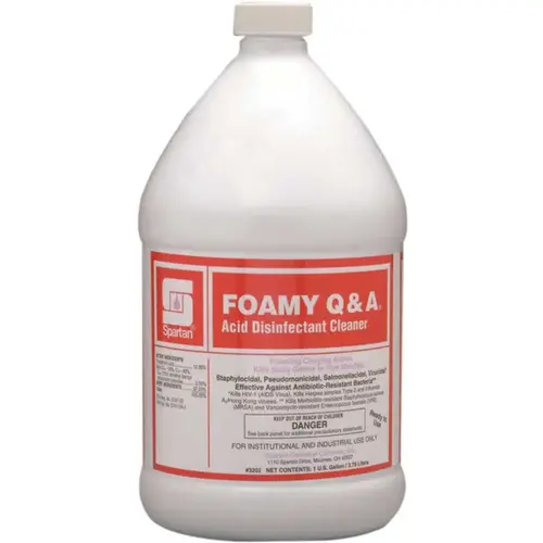 Spartan 320204 Foamy Q and A 1 Gal. Floral-Citrus Scent One Step Cleaner/Disinfectant