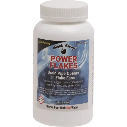 Black Swan Mfg. Co. 09160 Power Flakes Drain Pipe Opener, 1 Lb.