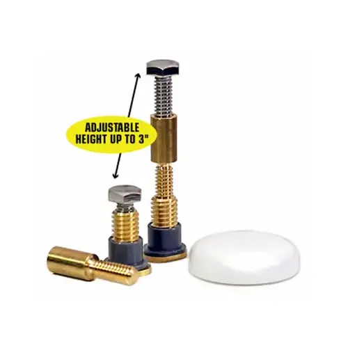Danco 10770 Zero Cut Toilet Bolts, Brass, 2-Pk.