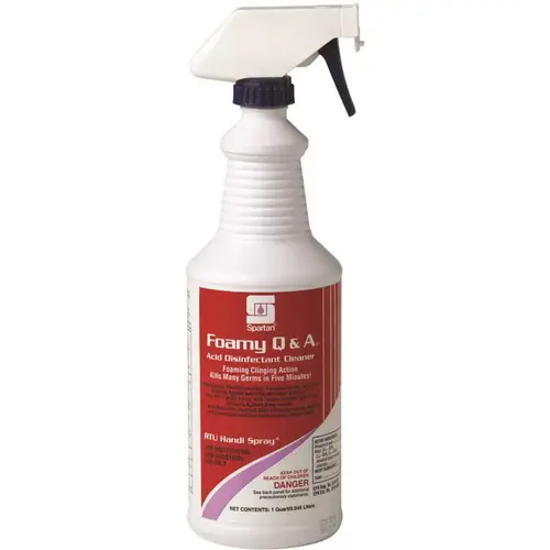 Foamy Q & A 320003 1 Quart Citrus Scent One Step Cleaner/Disinfectant