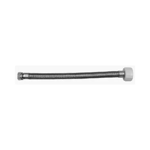 Homewerks Worldwide 7233-12-38-2-HW Toilet Connector, Stainless Steel, 3/8 Compression x 7/8 Ballcock x 12-In.
