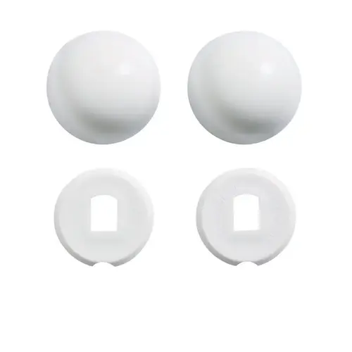 Kohler GP1013092-0 White Plastic Snap-On Toilet Bolt Caps (2-Ct.) Pair