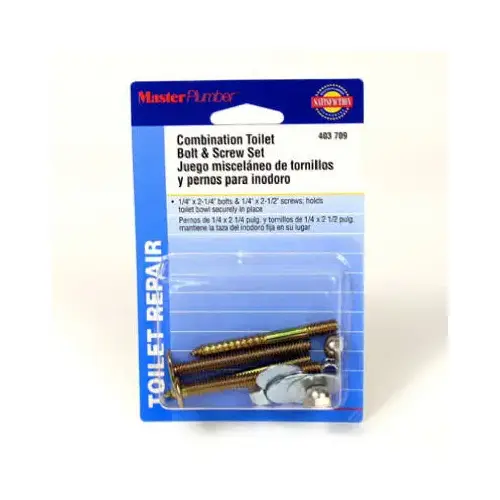 Master Plumber 403709 Toilet Bolt/Screw Set