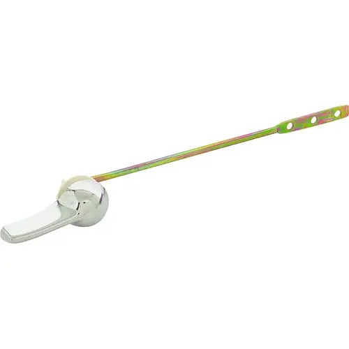 Orgill 24458-3L Toilet Flush Lever, Front Mounting, 8 in L Flush Arm, Steel/Zinc, Chrome/Yellow Zinc