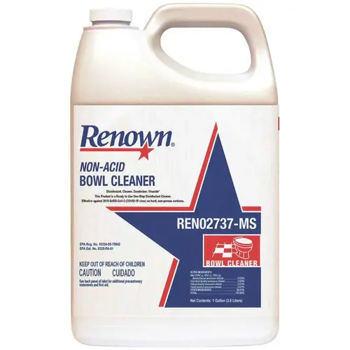 Renown 111394 128 oz. Safe-T-Bowl LI Non-Acid Disinfectant White