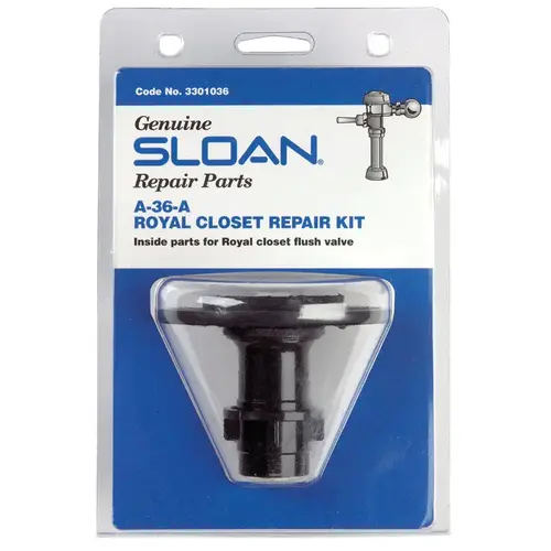 Sloan 3301036 Urinal Flush Valve Closet Repair Kit: Use With 0.125 GPF AquaVantage Diaphragm Flush Valve Black