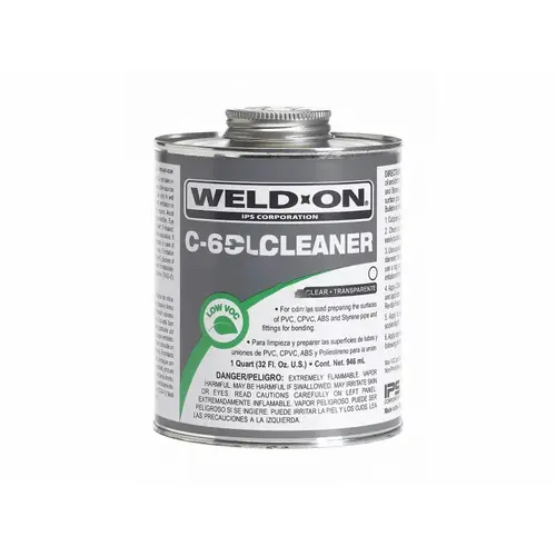Weld-On 10203 8 oz. PVC-CPVC C65 Cleaner in Clear