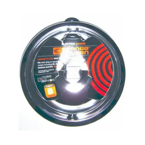 Range Kleen P120 Electric Range Drip Pan, "B" Series Plug-In Element, Porcelain, 8 In. Gloss