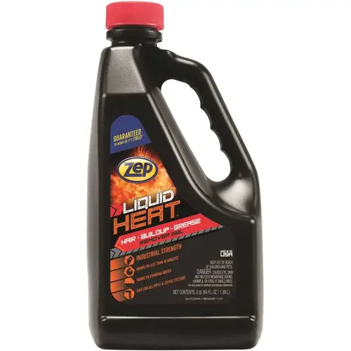 Zep, Inc. ZULHG64 64 oz. Liquid Heat Gel Industrial Drain Opener - pack of 6