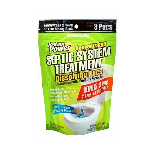 Instant Power 1852-XCP6 Septic System Treatment Packets 3 pk - pack of 6