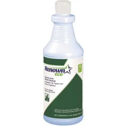 Renown HD1779-12HDSP Eco Organic Acid Bowl Cleaner, 32 oz. Yellow - pack of 12