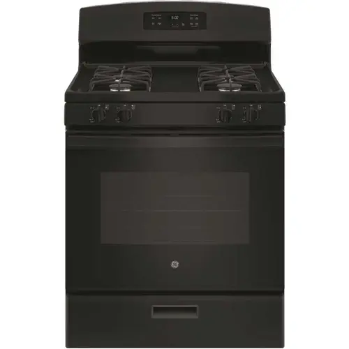 GE JGBS60DEKBB 30 in. 4.8 cu. ft. Free-Standing Gas Range in Black