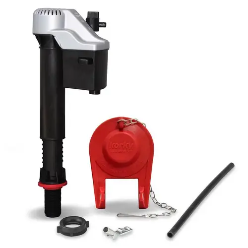 Korky 818MP Fill Valve And Flapper Kit QuietFILL Platinum Red Red