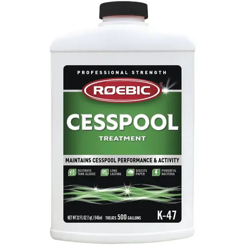Roebic K47-Q-12 K-47 1 Qt. Cesspool and Septic Tank Treatment