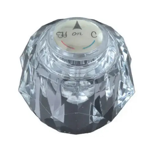 BrassCraft SHD6809 Lavatory Sink Handle, Delta, Acrylic, Diamond Broach, 1-3/4 x 2-1/4-In.