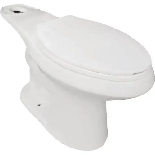 Consolidated Manufacturing 572-8293 Compass Manufacturing Baltic White Elongated 17 In. Comfort Height Toilet Bowl