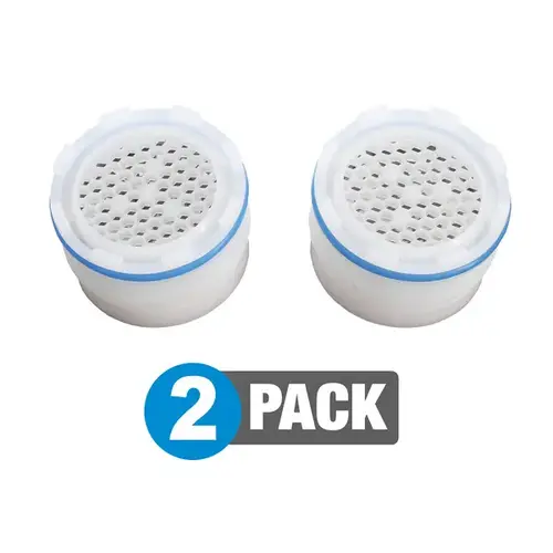 Danco 9D00012070 Water Saving 1.2 GPM Tiny Hidden Faucet Aerator Insert White