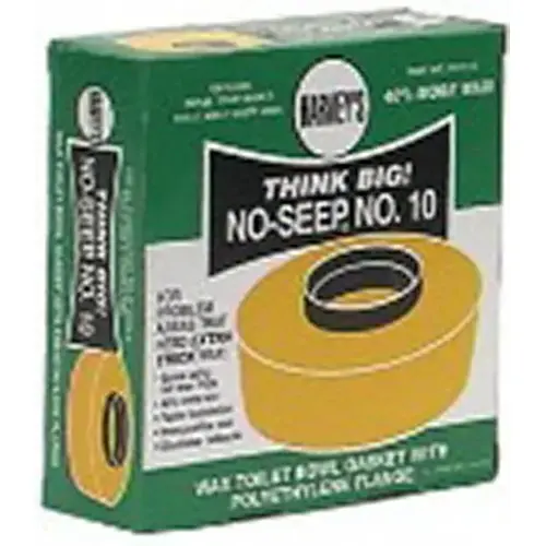Harvey's 001115-24 Wax Ring, Polyethylene, Brown, For: 3 in and 4 in Waste Lines