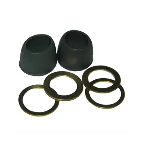 LARSEN SUPPLY CO., INC. 02-2233 1/2 Inch Rubber Cone Washer and Brass Ring Kit - pack of 6
