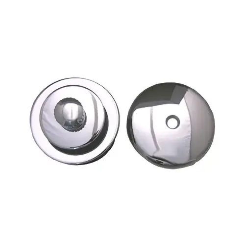 LARSEN SUPPLY CO., INC. 03-4891 Lift and Lock Stopper With Overflow Plate Bathtub Trim Kit, Chrome Plated