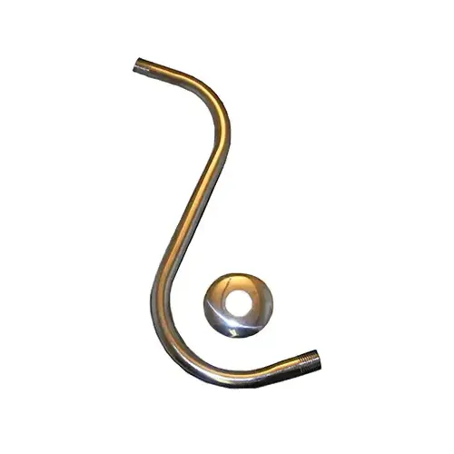 LARSEN SUPPLY CO., INC. 08-2461 10-Inch Chrome Plated Type S Shower Arm With Flange