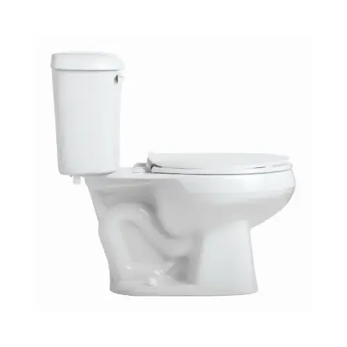 Mansfield 4135CTK Pro-Fit 2-128 White Elongated Bowl 1.28 GPF Complete Toilet